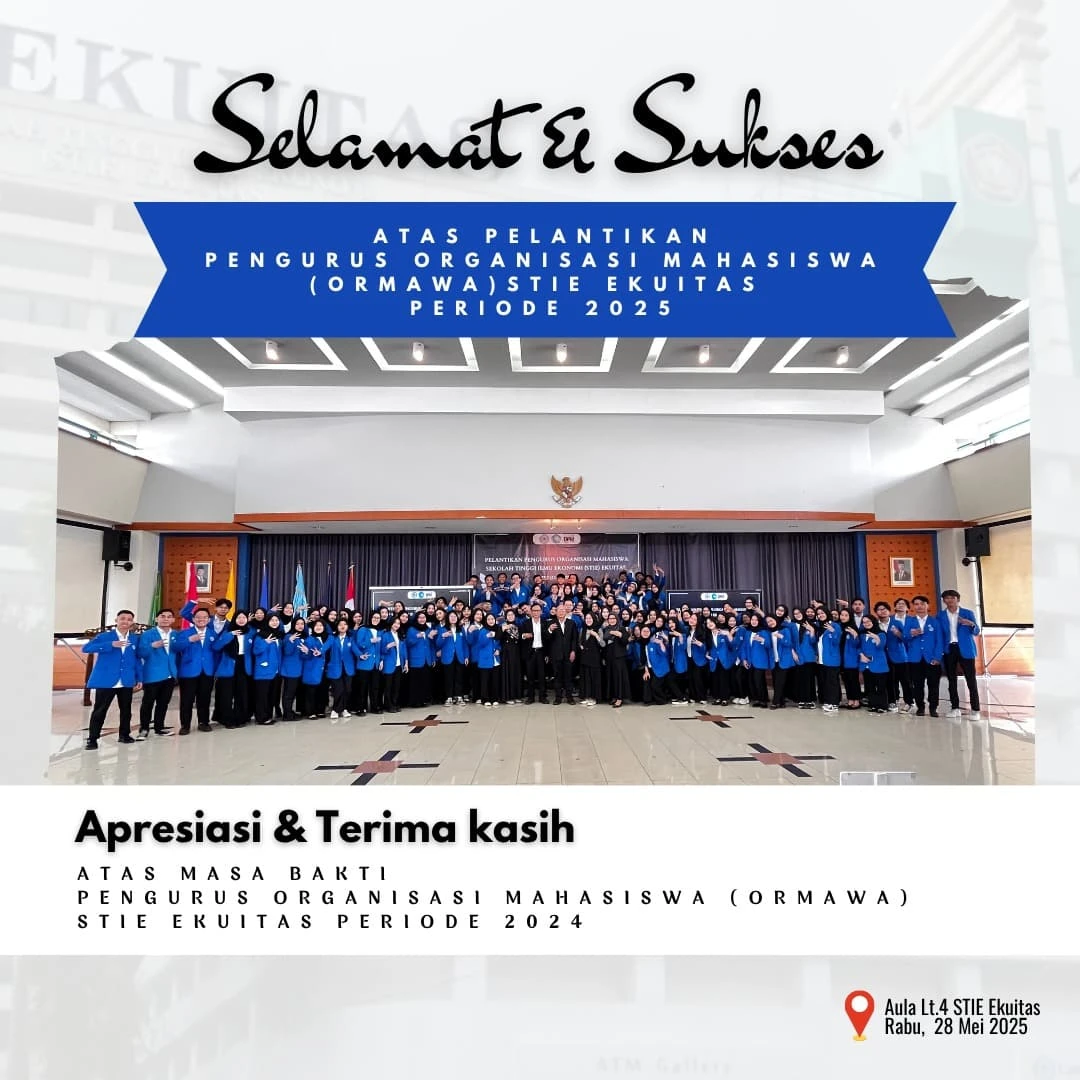 Pelantikan Pengurus Baru Ormawa STIE Ekuitas Periode 2025